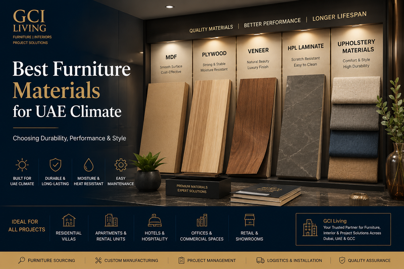 Best Furniture Materials for UAE Climate