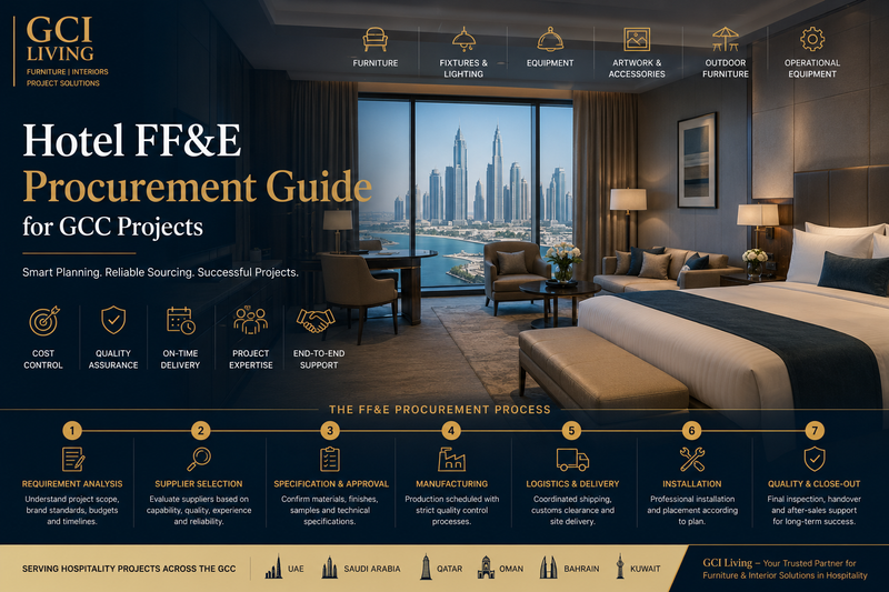 Hotel FF&E Procurement Guide for GCC Projects