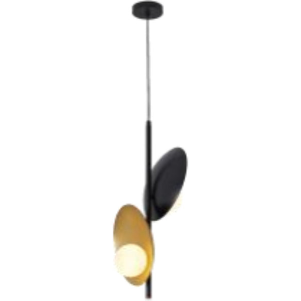 Modern Iron & Glass Pendant